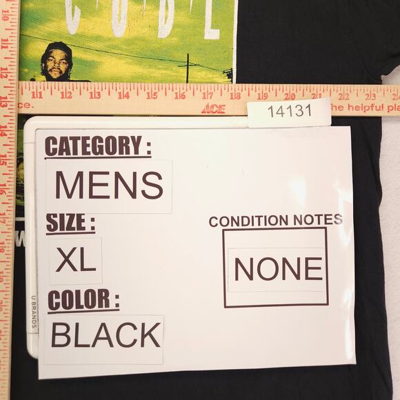 Ice Cube Rap Short Sleeve Graphic T-Shirt Adult Mens Size Extra Large XL Black - Picture 7 of 9